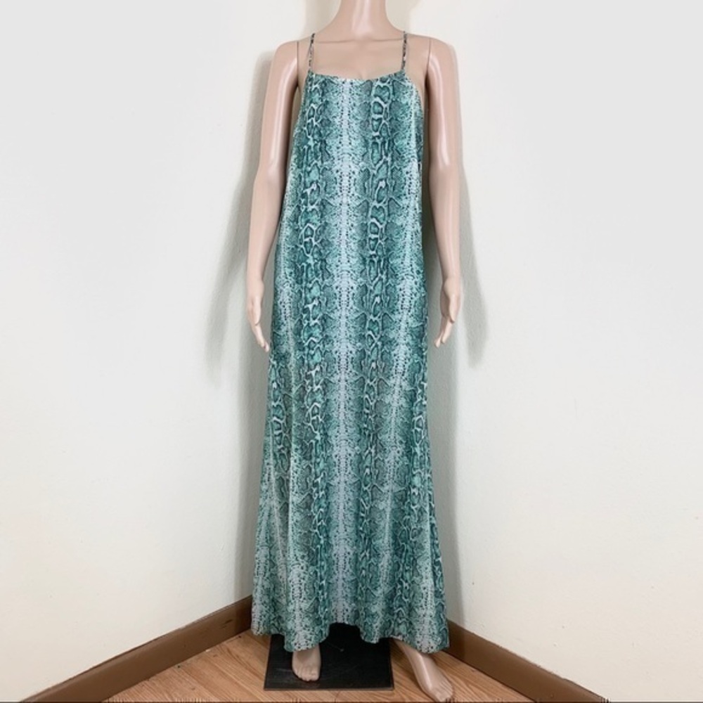 Show me your Mumu Summer dress snake skin Green S